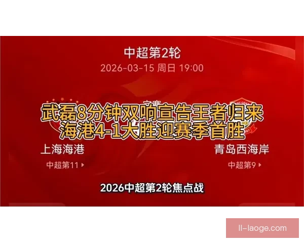 武磊中超火力全开刷新单季进球最快纪录海港锋线王者归来引爆球迷期待